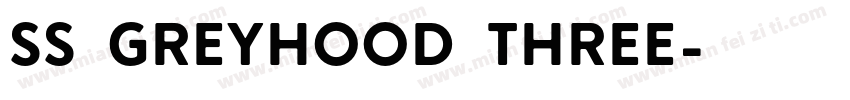 SS GreyHood Three字体转换